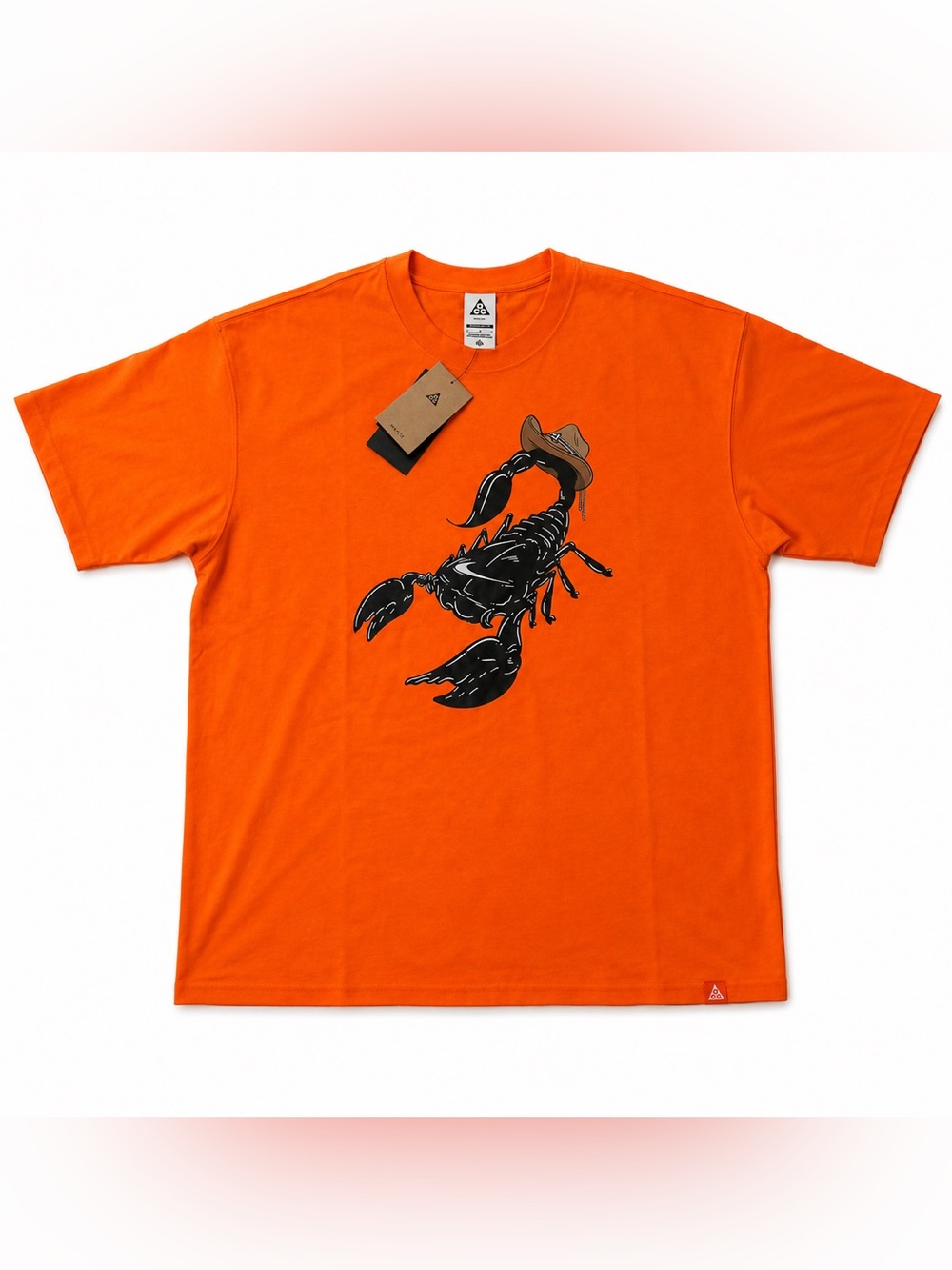 Men's Orange Scorpion Graphic Tee